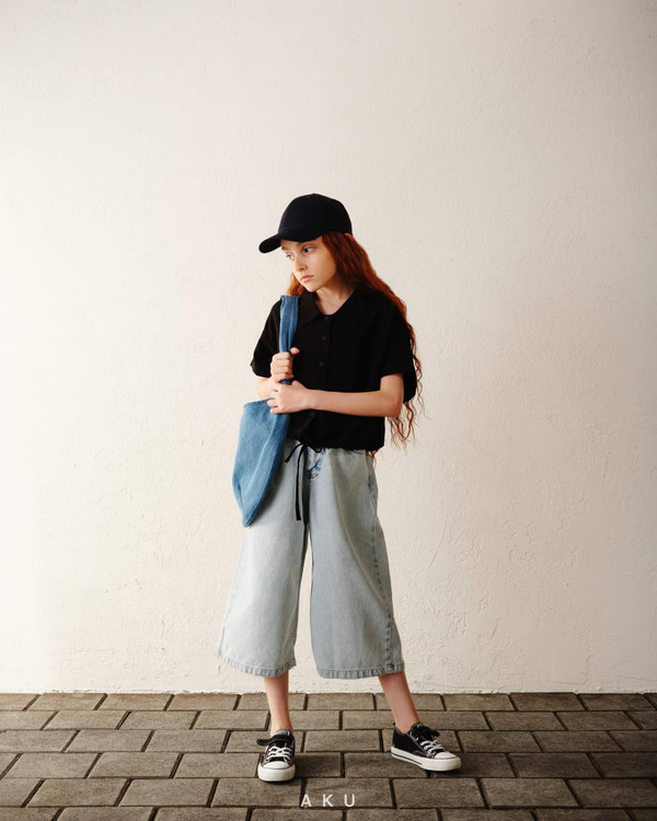 شلوار واید بگ دخترانه آکو aku