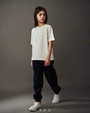 تیشرت سفید بچگانه aku